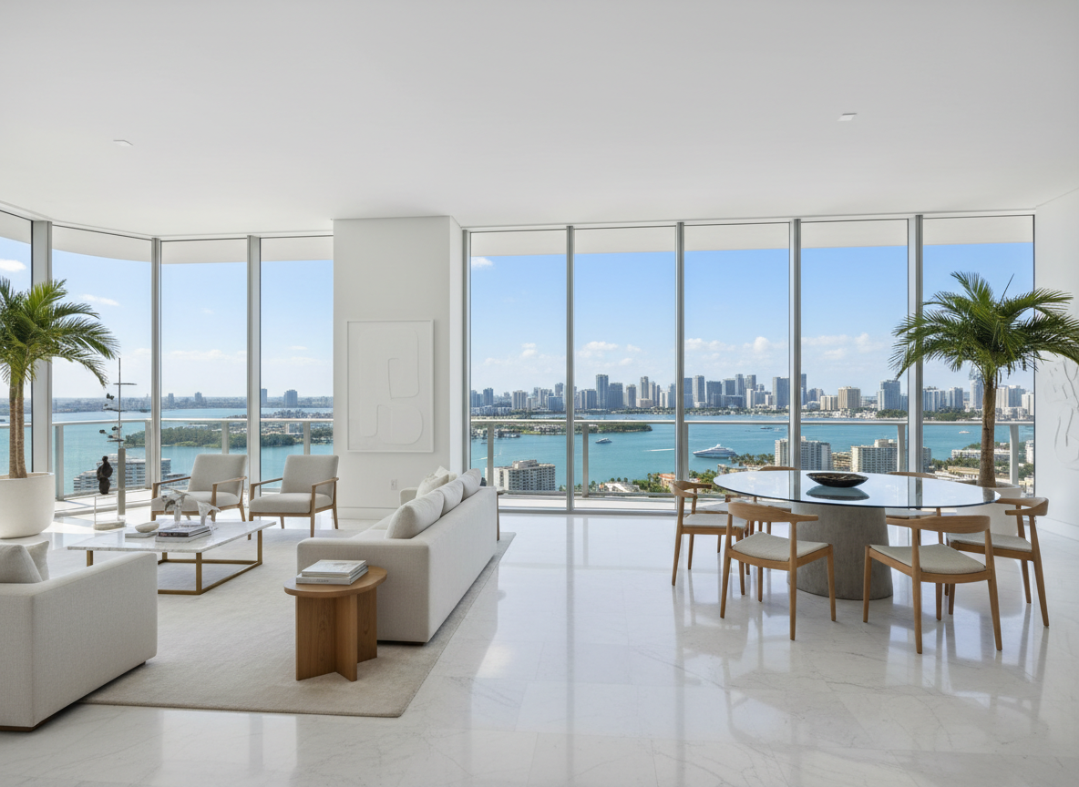 Luxury Miami real estate — elegant waterfront property